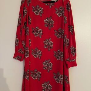 LOFT red sheath dress